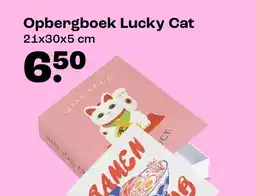Kwantum Opbergboek Lucky Cat aanbieding