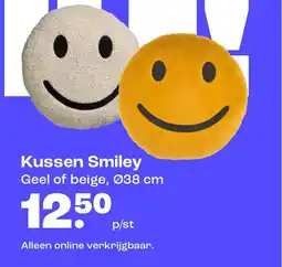 Kwantum Kussen Smiley aanbieding