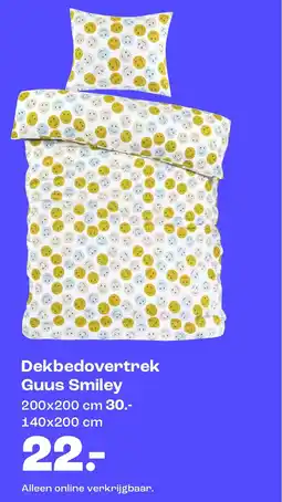 Kwantum Dekbedovertrek Guus Smiley aanbieding