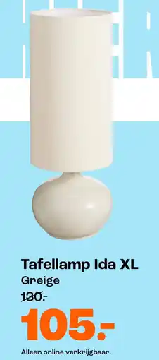 Kwantum Tafellamp Ida XL aanbieding