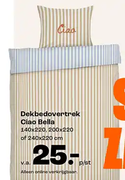 Kwantum Dekbedovertrek ciao bella aanbieding