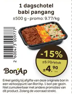 Bon Ap 1 dagschotel babi pangang aanbieding