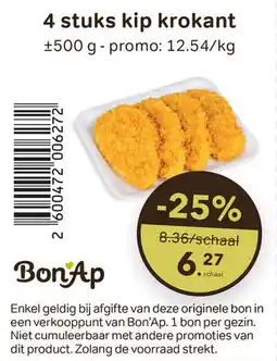 Bon Ap 4 stuks kip krokant aanbieding