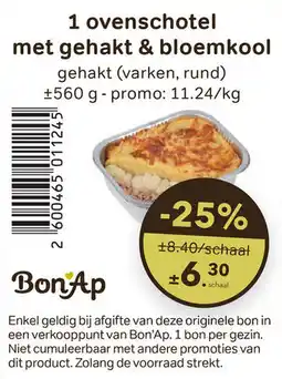 Bon Ap 1 ovenschotel met gehakt & bloemkool aanbieding