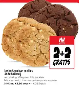 Jumbo Jumbo American cookies uit de bakkerij aanbieding
