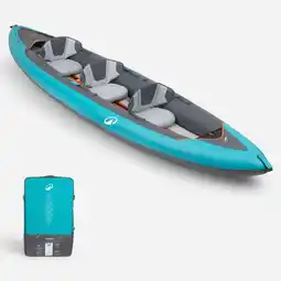 Decathlon Opblaasbare kajak voor 2/3 personen 100+ blauw aanbieding