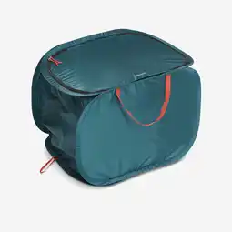 Decathlon Afvalsorteerbak voor de camping 3 vakken 80 liter aanbieding