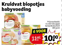 Kruidvat Kruidvat biopotjes babyvoeding aanbieding