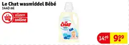 Kruidvat Le Chat wasmiddel Bébé aanbieding