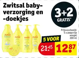 Kruidvat Zwitsal babyverzorging en doekjes aanbieding