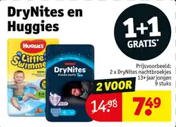 Kruidvat DryNites en Huggies aanbieding