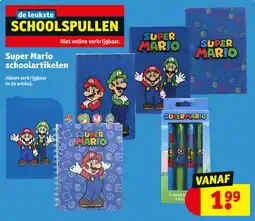 Kruidvat Super Mario schoolartikelen aanbieding
