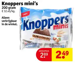 Kruidvat Knoppers mini's aanbieding
