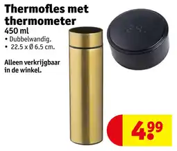 Kruidvat Thermofles met thermometer aanbieding