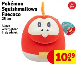 Kruidvat Pokémon Squishmallows Fuecoco aanbieding