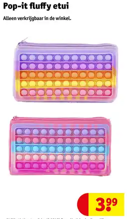 Kruidvat Pop-it fluffy etui aanbieding
