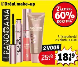 Kruidvat L’Oréal make-up aanbieding