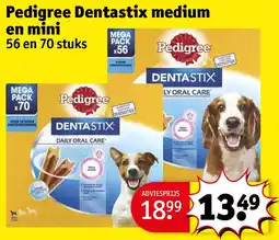 Kruidvat Pedigree Dentastix medium en mini aanbieding