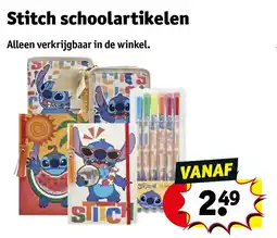Kruidvat Stitch schoolartikelen aanbieding