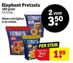 Kruidvat Elephant Pretzels aanbieding