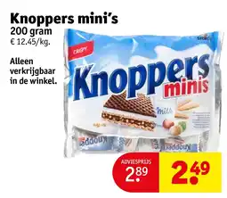 Kruidvat Knoppers mini’s aanbieding