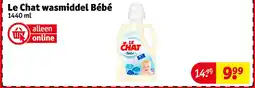 Kruidvat Le Chat wasmiddel Bébé aanbieding