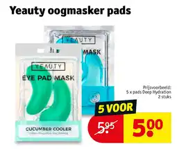 Kruidvat Yeauty oogmasker pads aanbieding