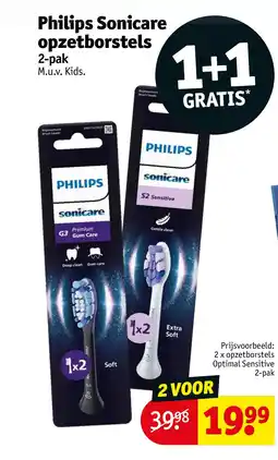 Kruidvat Philips Sonicare opzetborstels aanbieding