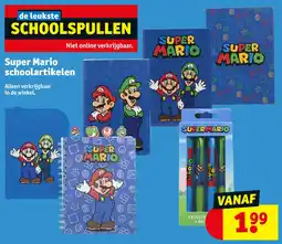 Kruidvat Super Mario schoolartikelen aanbieding
