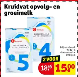 Kruidvat Kruidvat opvolg- en groeimelk aanbieding