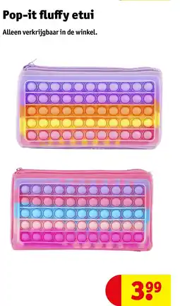 Kruidvat Pop-it fluffy etui aanbieding
