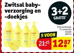 Kruidvat Zwitsal babyverzorging en -doekjes aanbieding