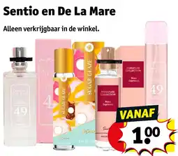 Kruidvat Sentio en De La Mare aanbieding