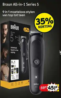 Kruidvat Braun All-in-1 Series 5 aanbieding