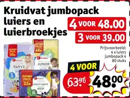 Kruidvat Kruidvat jumbopack luiers en luierbroekjes aanbieding