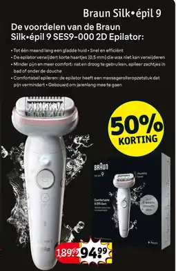 Kruidvat Braun Silk•épil 9 aanbieding
