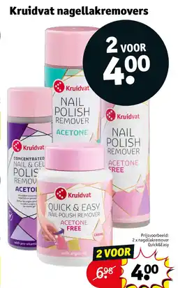 Kruidvat Kruidvat nagellakremovers aanbieding