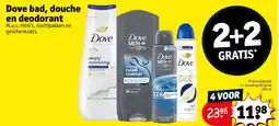 Kruidvat Dove bad, douche en deodorant aanbieding