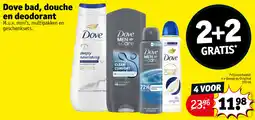 Kruidvat Dove bad, douche en deodorant aanbieding