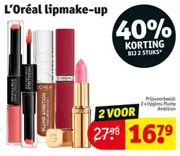 Kruidvat L'Oréal lipmake-up aanbieding