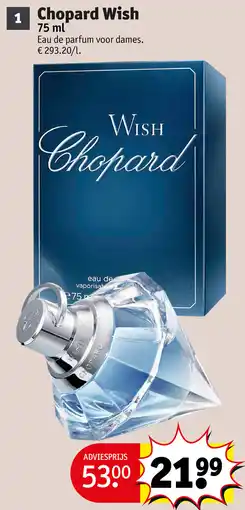 Kruidvat Chopard Wish aanbieding