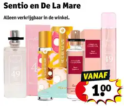 Kruidvat Sentio en De La Mare aanbieding