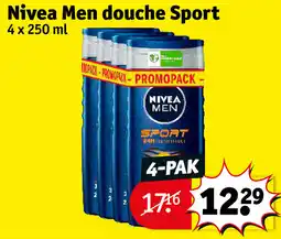 Kruidvat Nivea Men douche Sport aanbieding