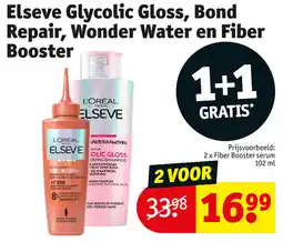 Kruidvat Elseve Glycolic Gloss, Bond Repair, Wonder Water en Fiber Booster aanbieding
