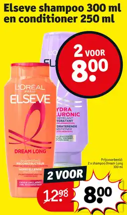 Kruidvat Elseve shampoo en conditioner aanbieding