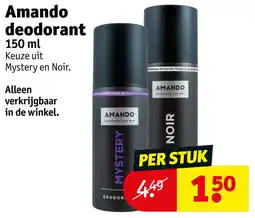 Kruidvat Amando deodorant aanbieding