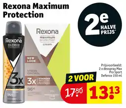 Kruidvat Rexona Maximum Protection aanbieding