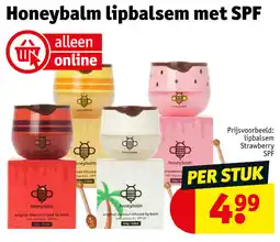 Kruidvat Honeybalm lipbalsem met SPF aanbieding