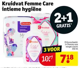 Kruidvat Kruidvat Femme Care intieme hygiëne aanbieding