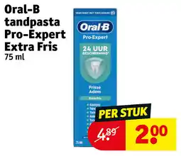 Kruidvat Oral B tandpasta Pro Expert Extra Fris aanbieding